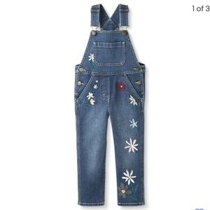 Hanna Anderson girl’s denim overalls sz 8 NEW without tags